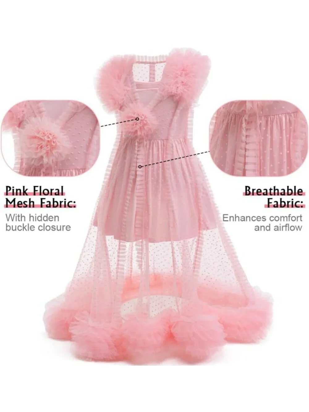 Girls Pink Witch Costume 2-Piece Set - Adorable Kids Halloween Outfit